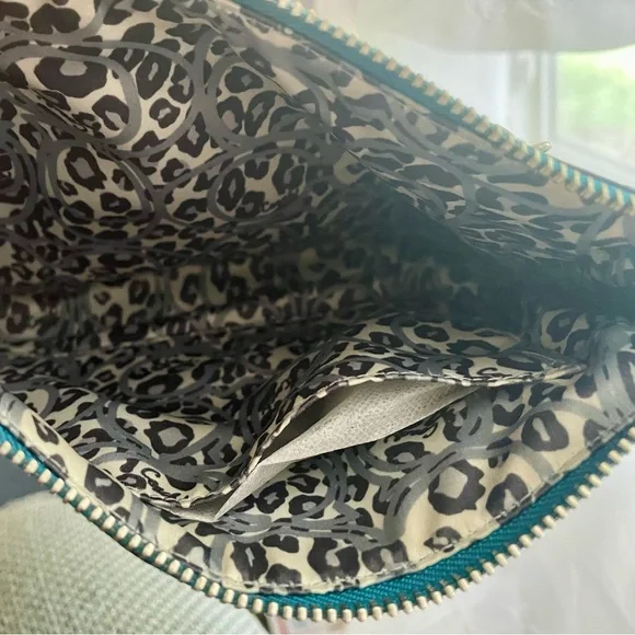 Coach Poppy Blue Leather Crossbody Bag with Silver Hardware - Picture 5 of 5